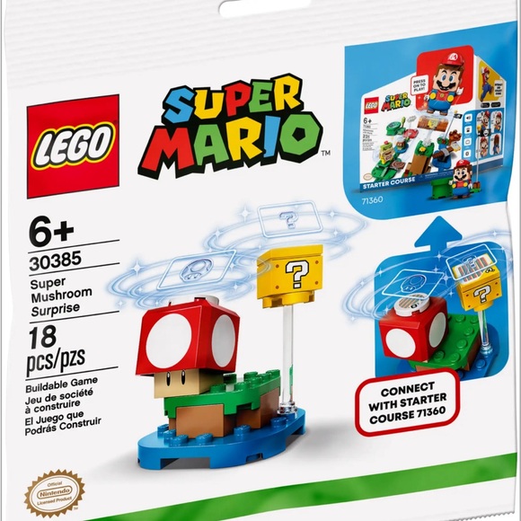 LEGO Mario Super Mario Mushroom Surprise Expansion Set 30385 Polybag (Retired) - Picture 9 of 9